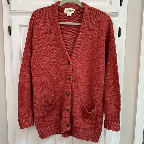 Ralph Lauren Denim & Supply Button Down Cardigan Speckled Orange Red Size XS - Picture 1 of 10
